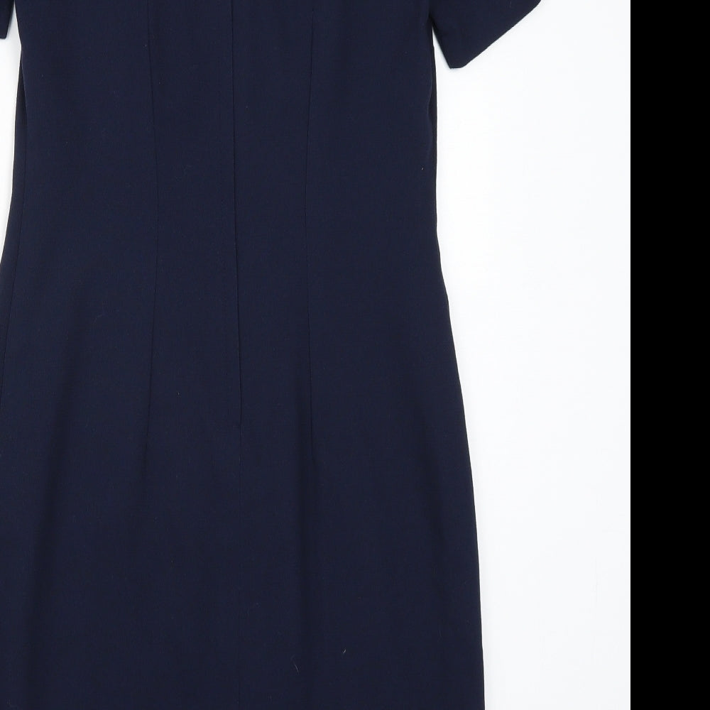 Definitions Womens Blue A-Line Size 10