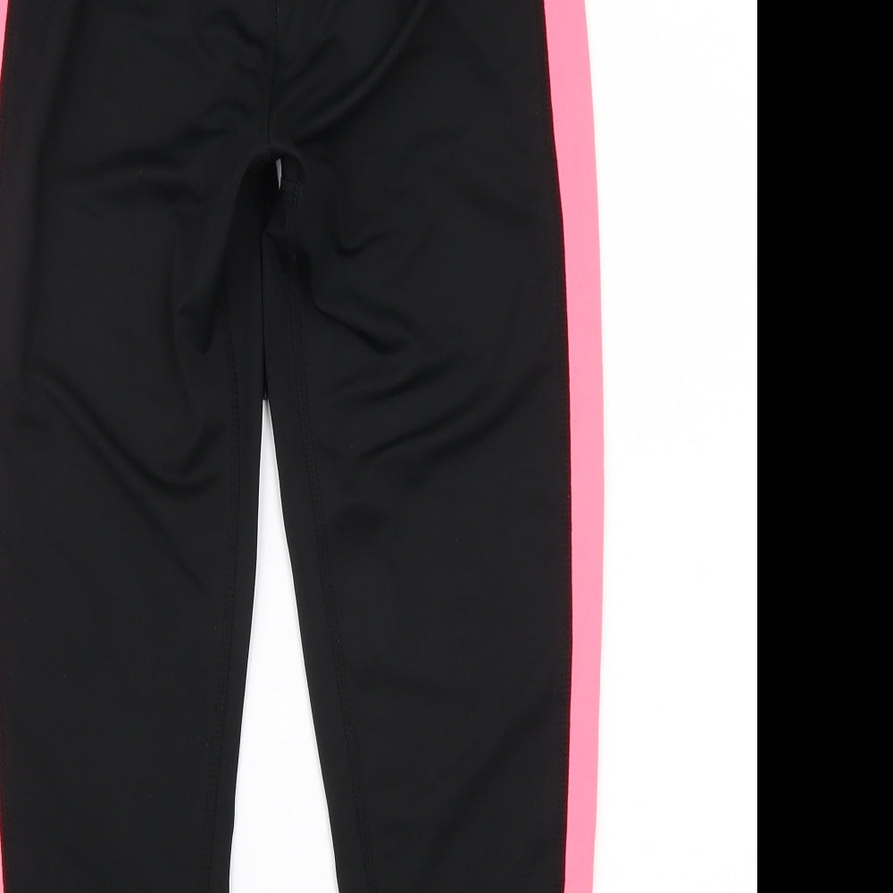 Workout Womens Black Sweatpants Trousers Size 10