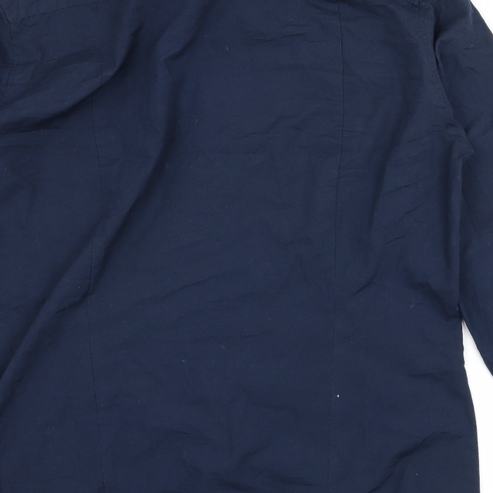 H&M Mens Blue Button-Up Size M