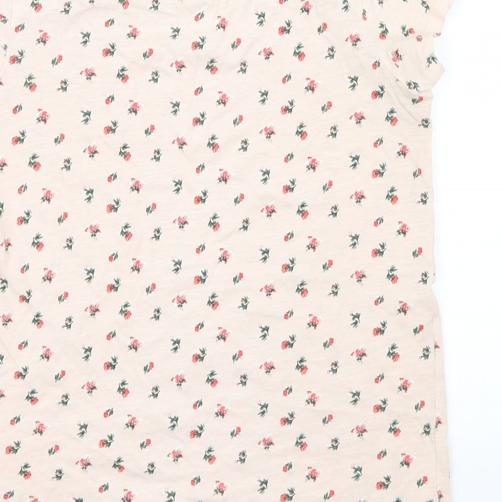 NEXT Girls Pink Floral Basic Polo Size 10-11 Years