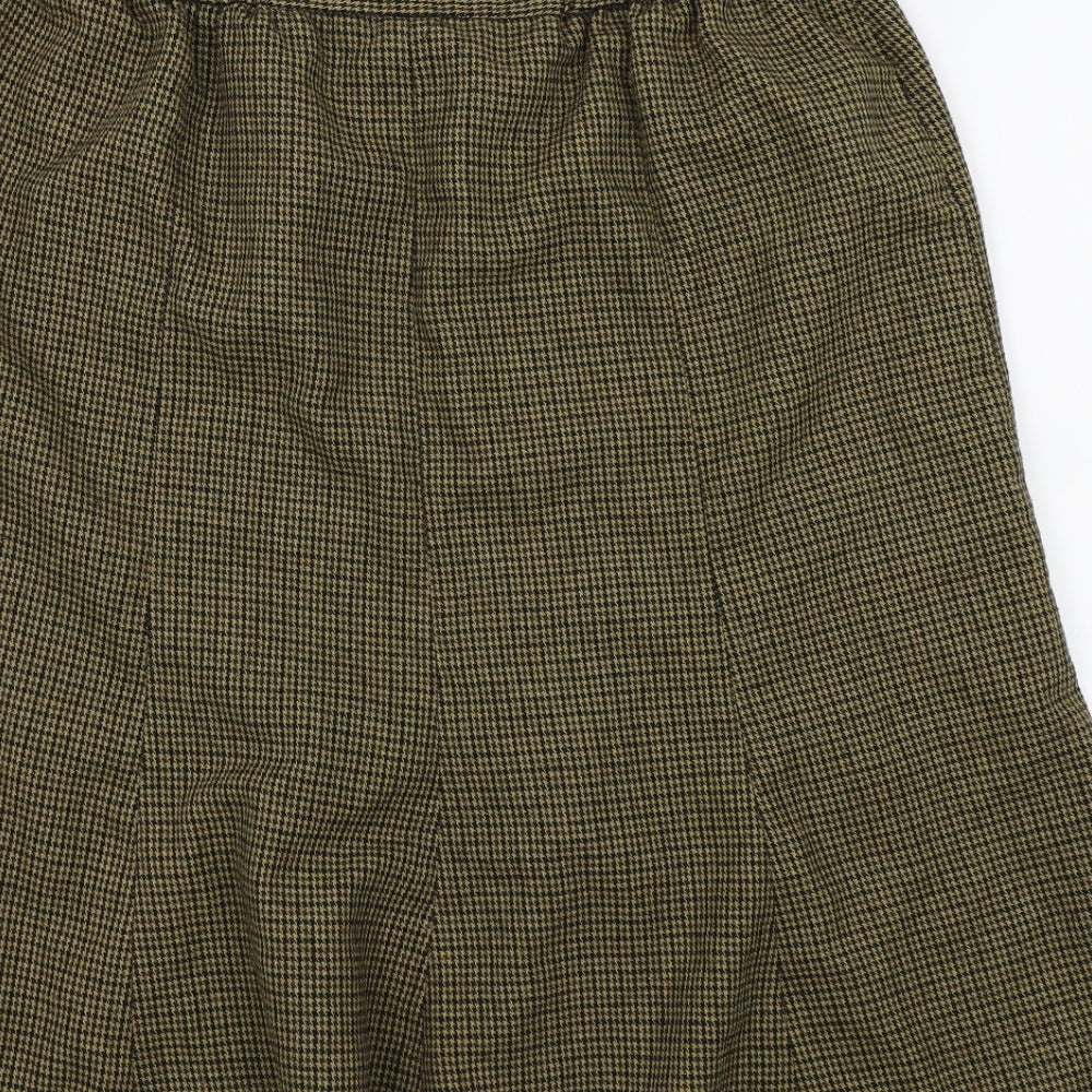 Cotton Traders Womens Beige A-Line Skirt Size 36 in