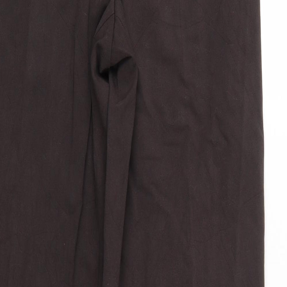 M&S Womens Brown Trousers Size 14 L28 in
