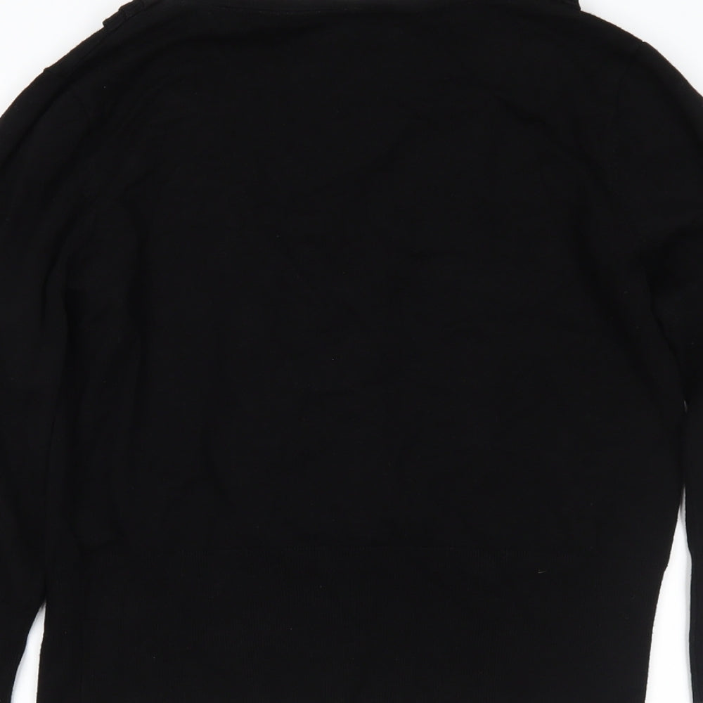 Star Womens Black Cardigan Jumper Size 14