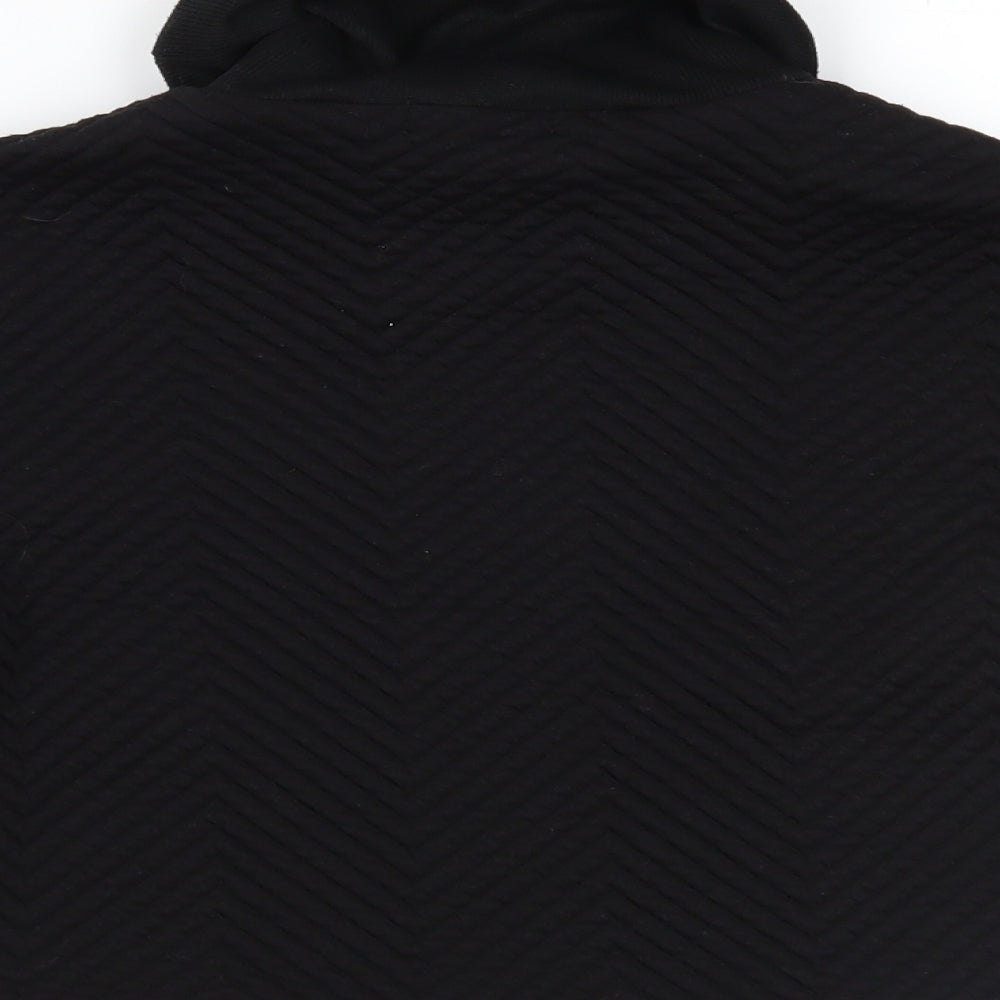 Miss Guided Womens Black Pullover Jumper Size 6 - cropped