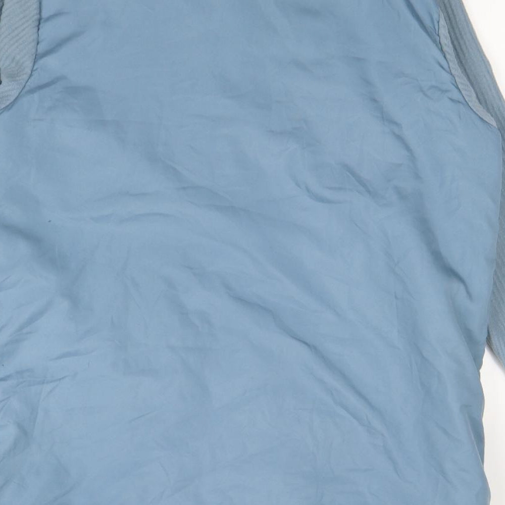 Gabriella Vicenza Womens Blue Rain Coat Coat Size 14