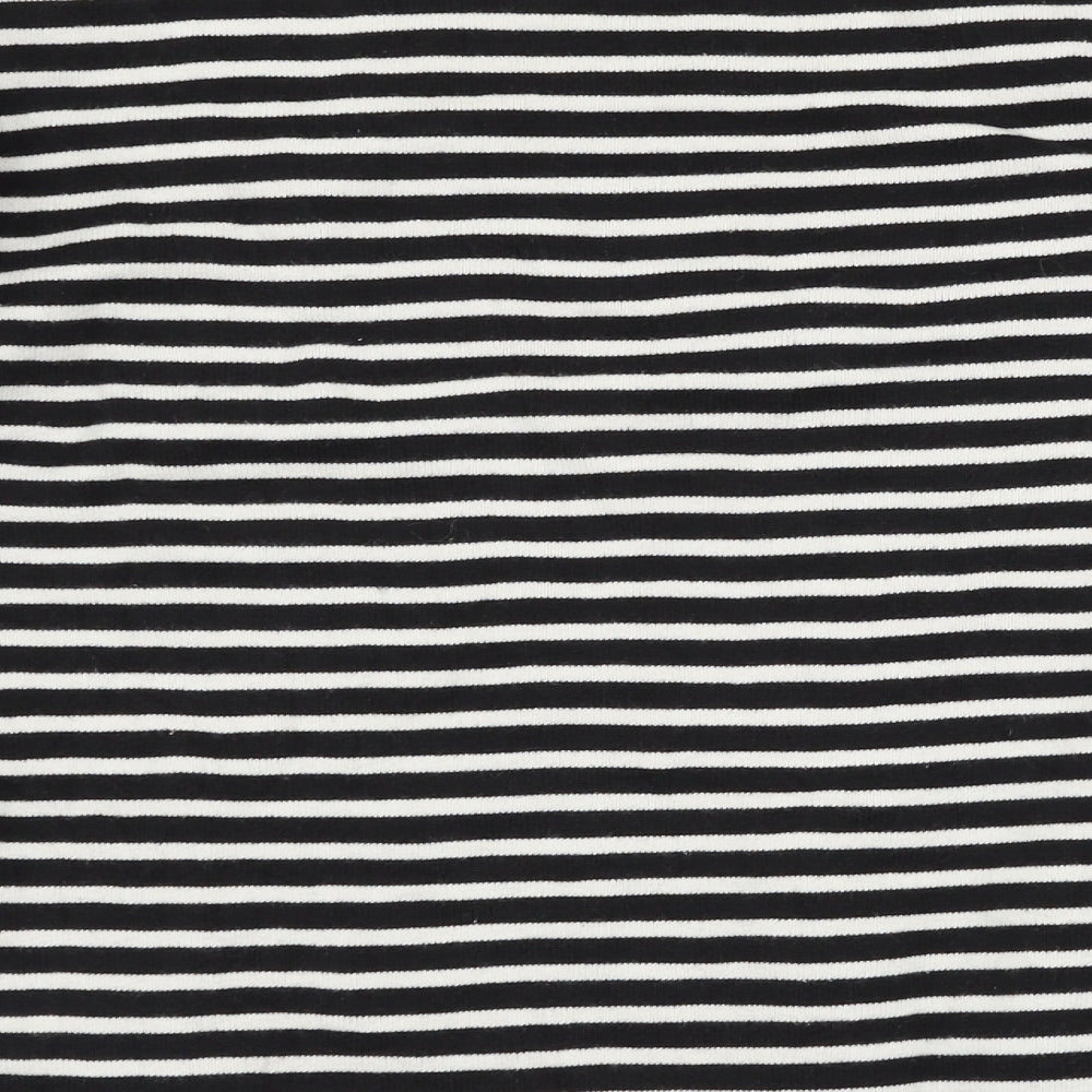 Peter Werth Womens Black Striped Pullover Jumper Size L