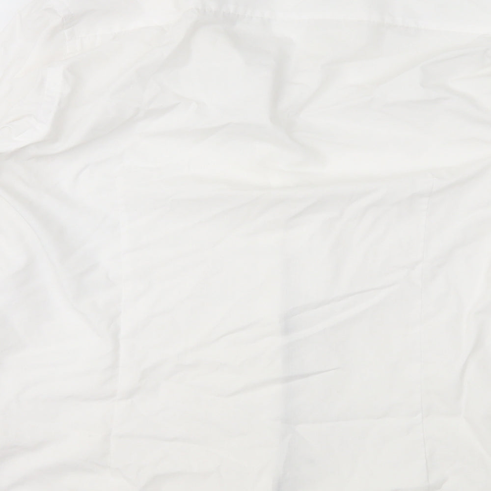 cedr Mens White Button-Up Size 16