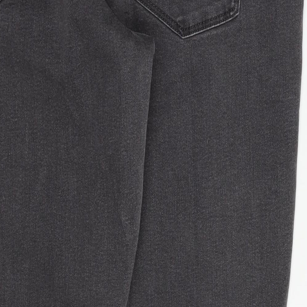 Red Hearing Womens Grey Skinny Jeans Size 16 L28 in
