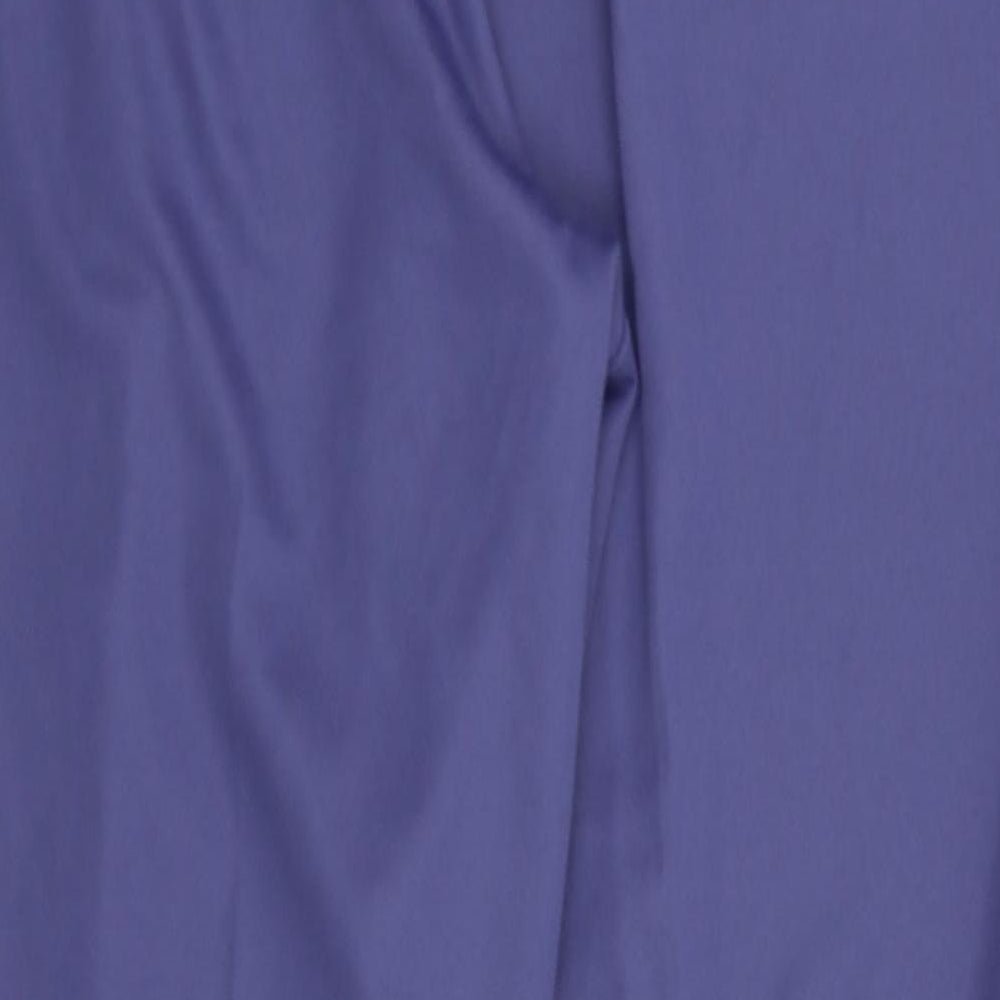 slimma Womens Purple Trousers Size 20 L30 in - Stretch waistband