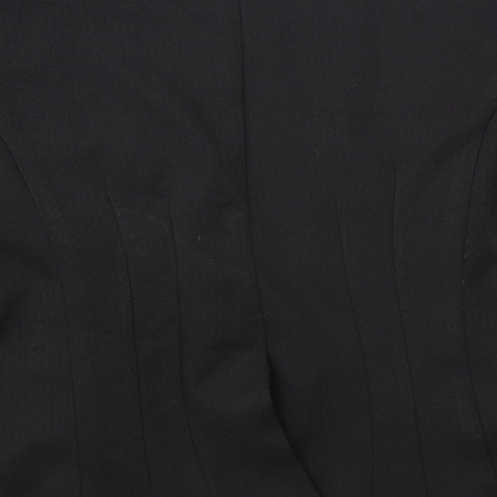 Izabel Womens Black Jacket Blazer Size 8