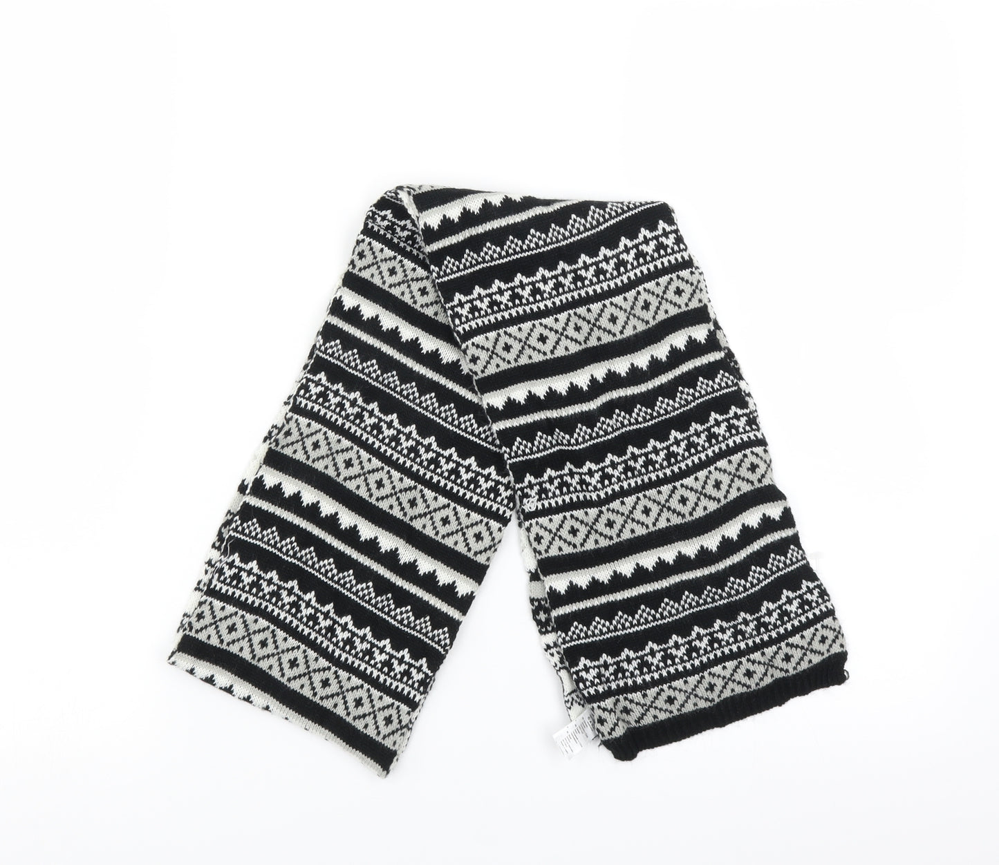 Goldigga Womens Black Geometric Scarf