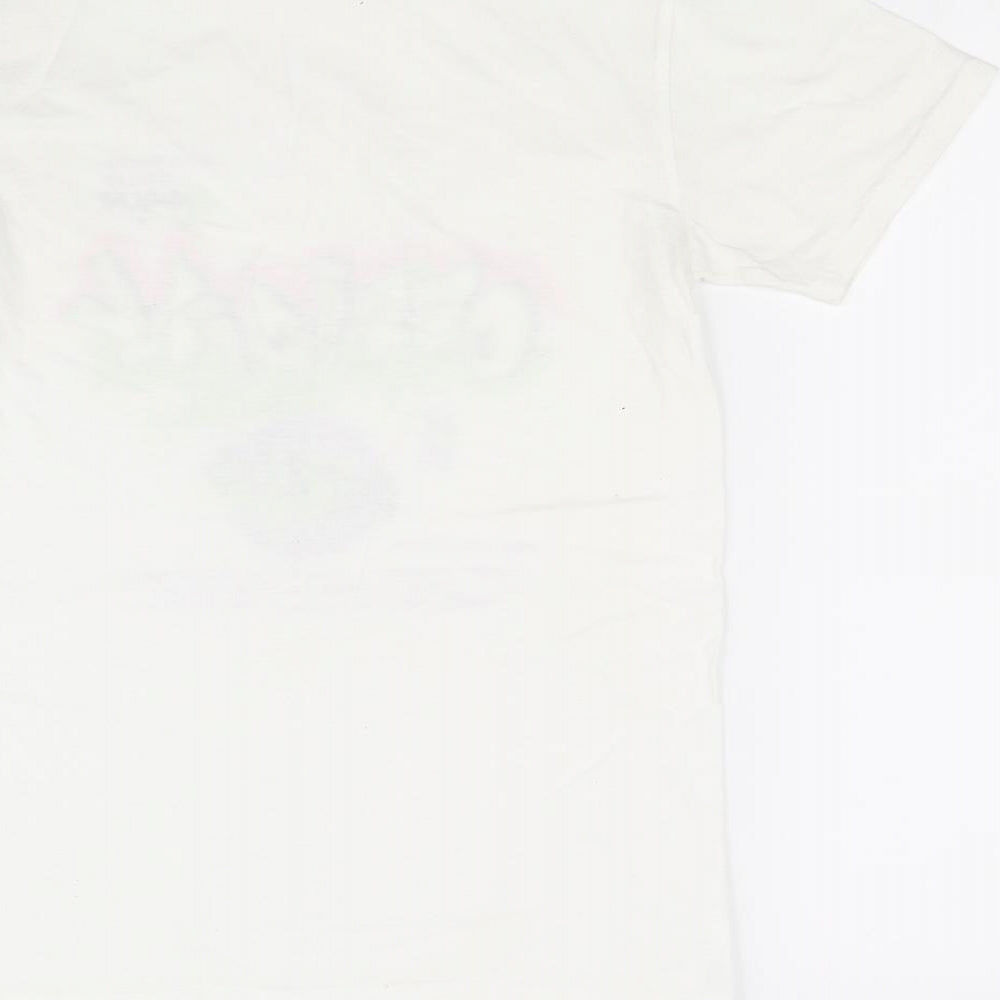Spotted Girls White Basic T-Shirt Size S