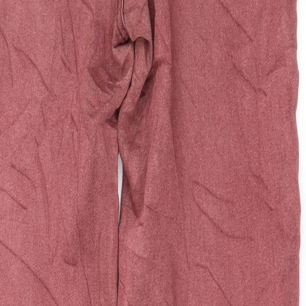 Pieces Womens Pink Jersey Capri Leggings Size S L29 in