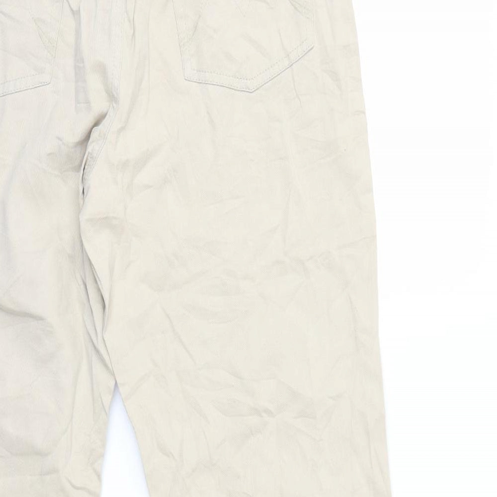 Preworn Womens Beige Trousers Size 14 L31 in