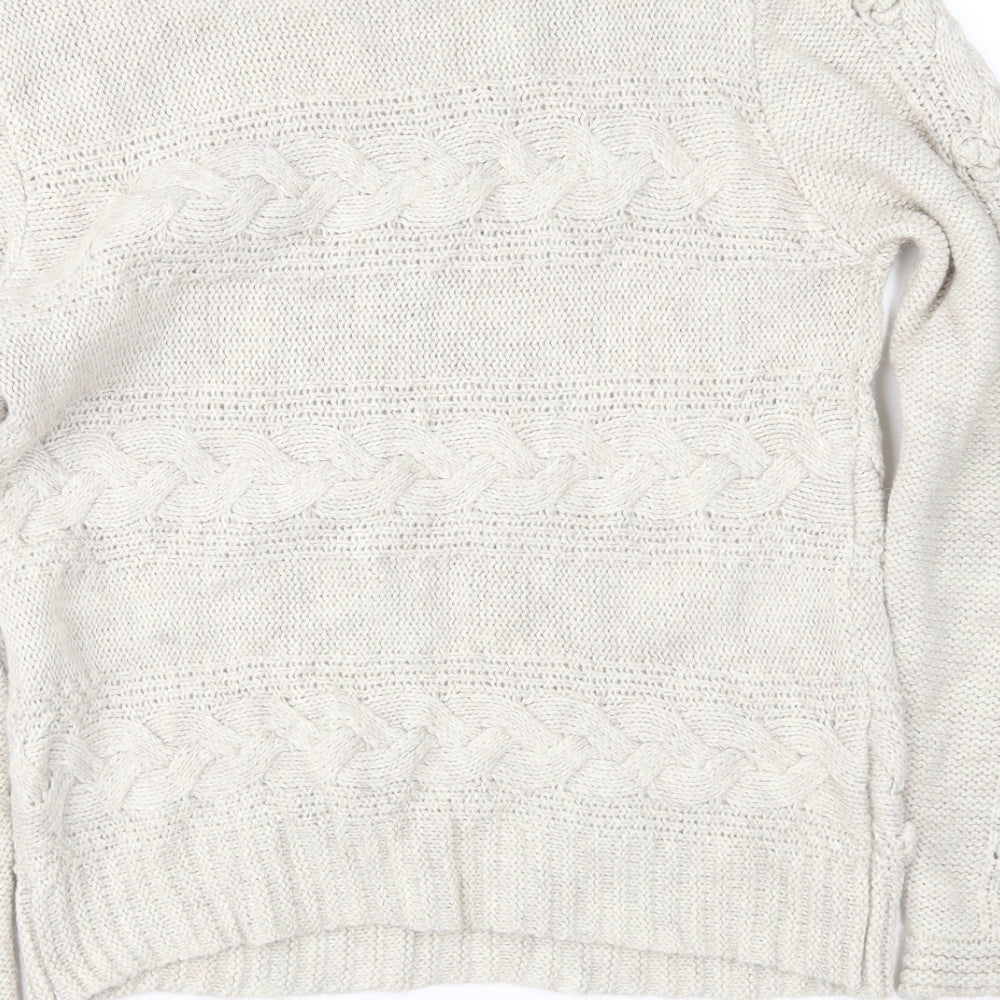 M&S Womens Beige Pullover Jumper Size 14