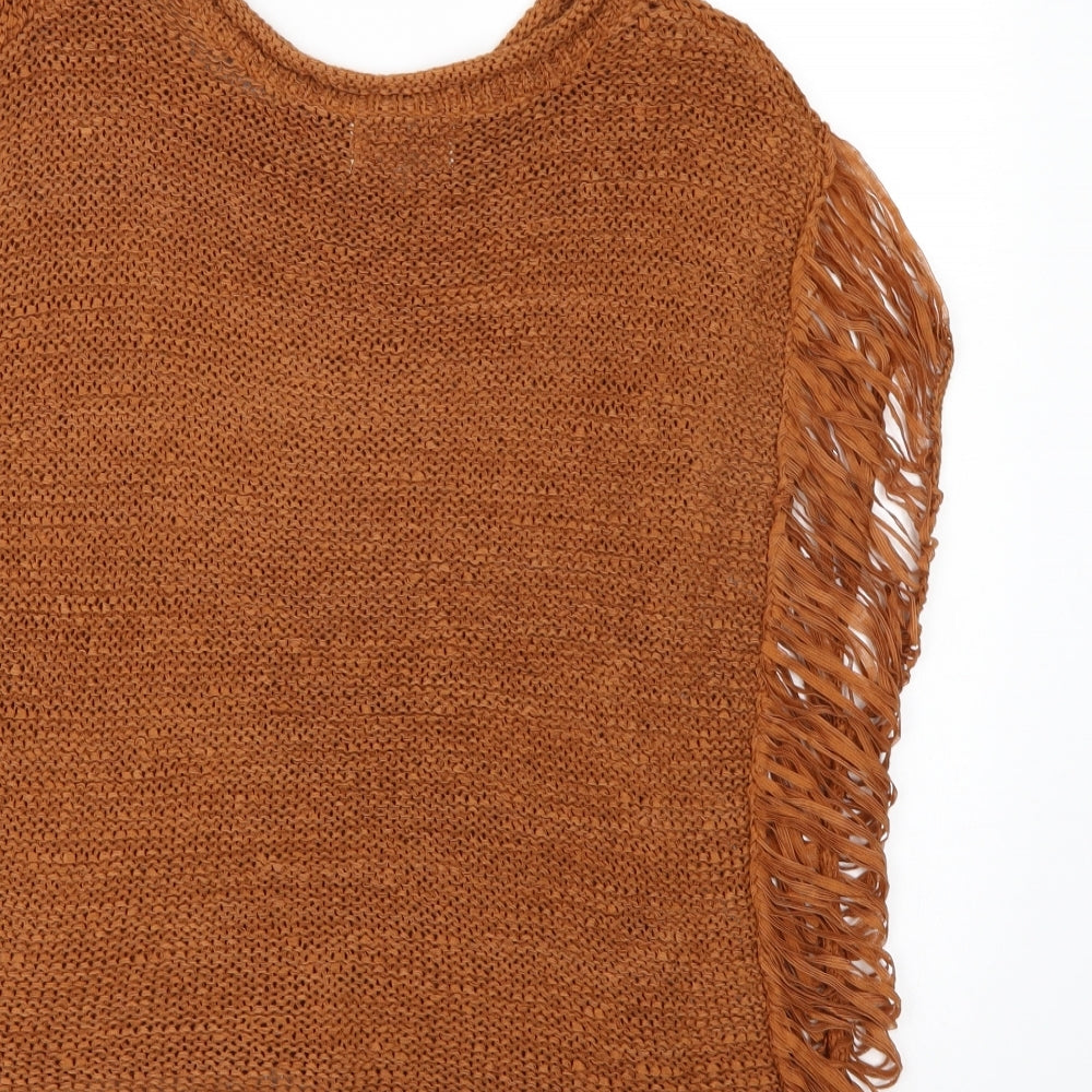 New Look Womens Brown Basic Tank Size 10
