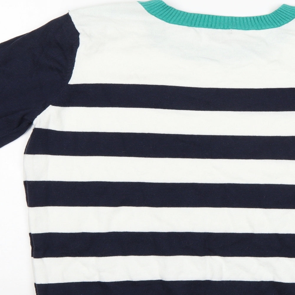 Gap Womens Multicoloured Striped Pullover Jumper Size L