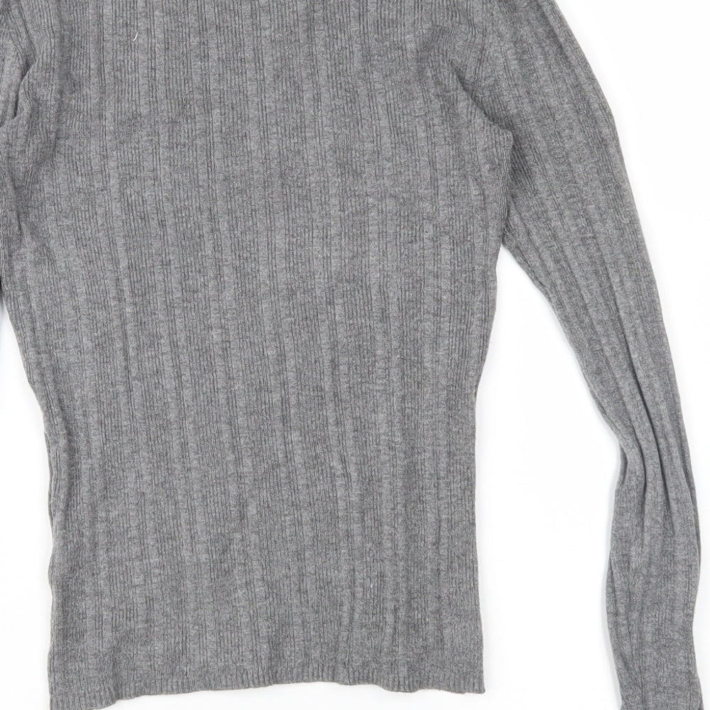 Primark Womens Grey Knit Pullover Jumper Size S