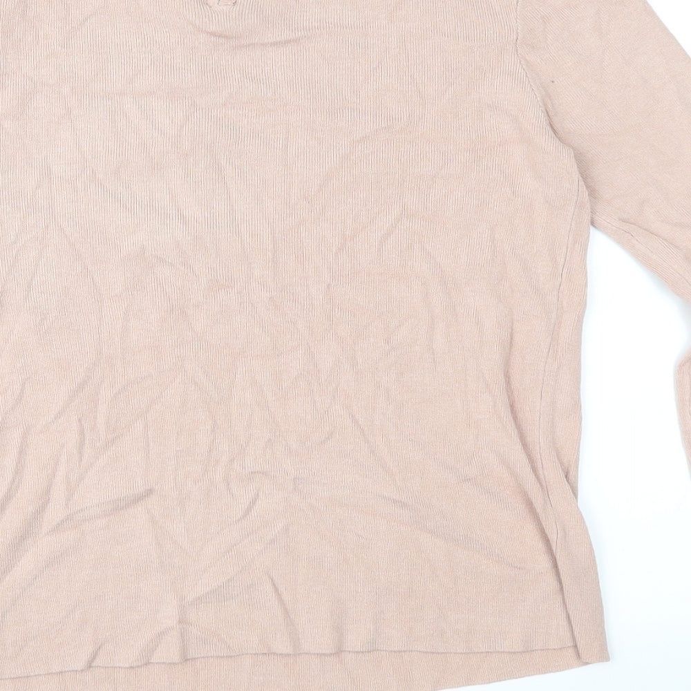 Warehouse Womens Pink Knit Pullover Jumper Size 12