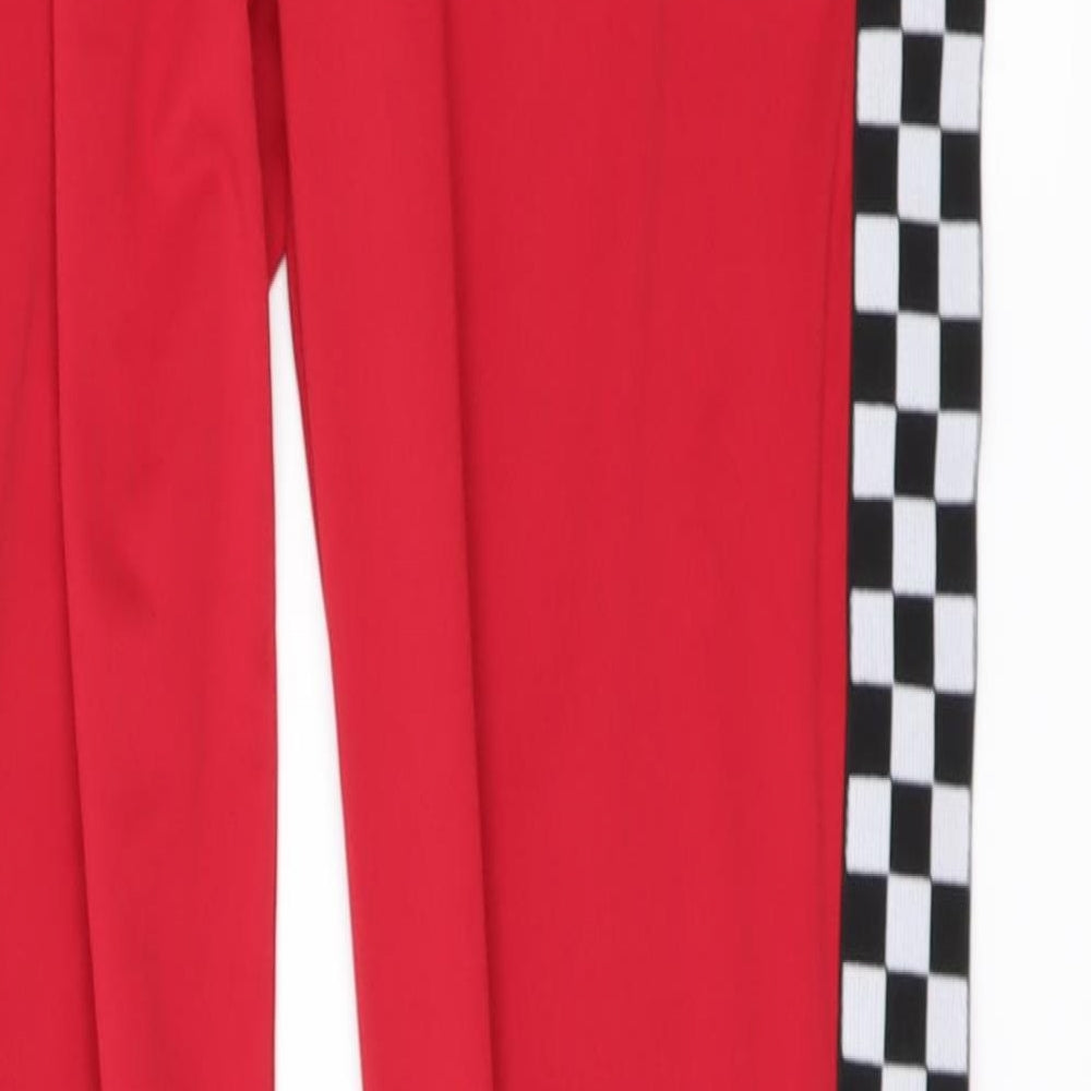 SheIn Womens Red Carrot Leggings Size XS L27 in