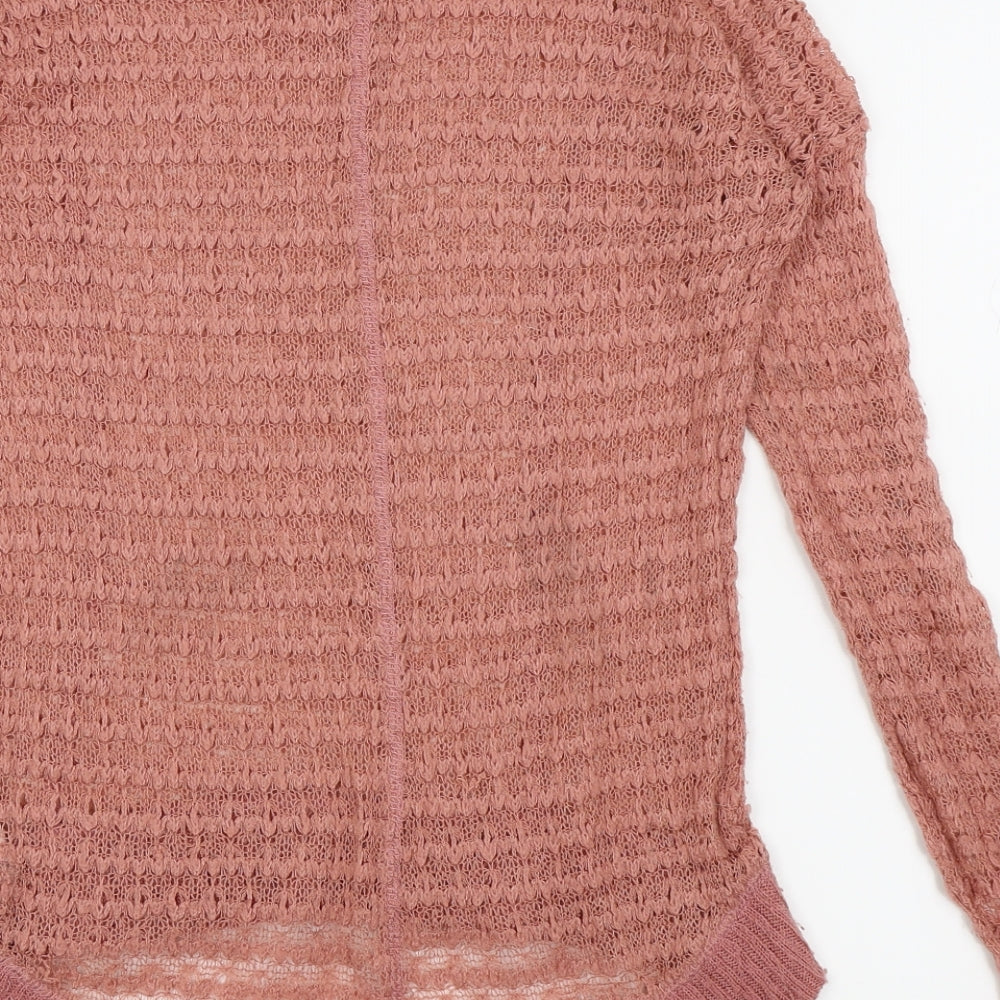 New Look Womens Pink Pullover Jumper Size 6