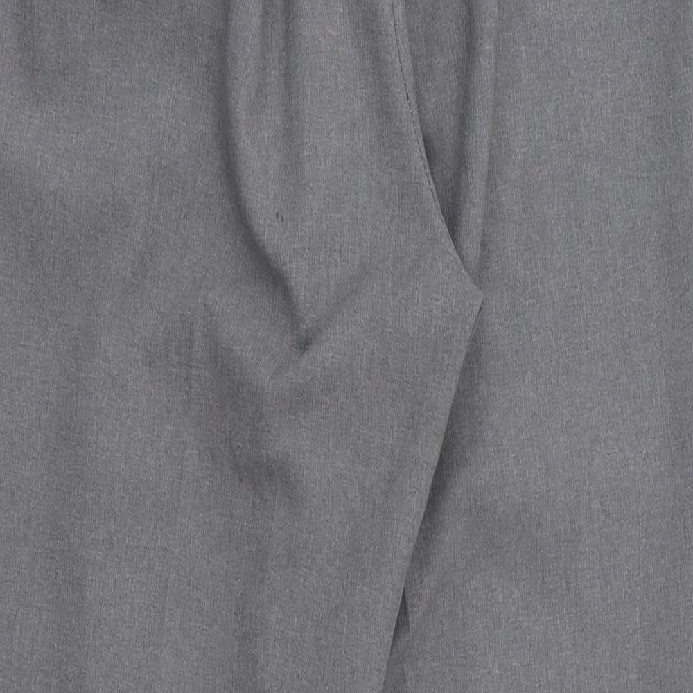 Design Essentials Womens Grey Trousers Size 18 L29 in - Stretch waistband
