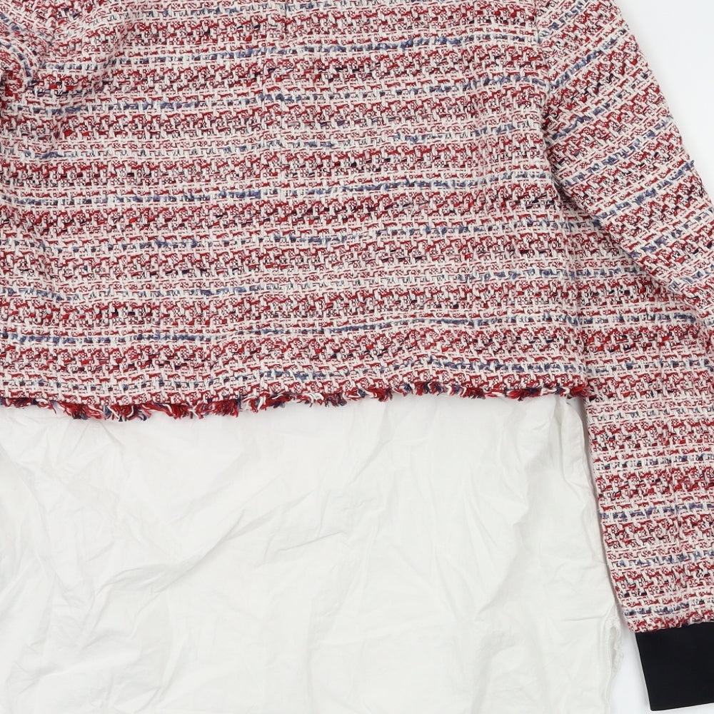 Zara Womens Red Pullover Jumper Size S
