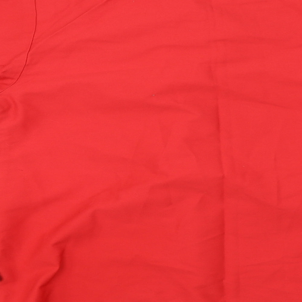 tibard ltd Mens Red Button-Up Size S