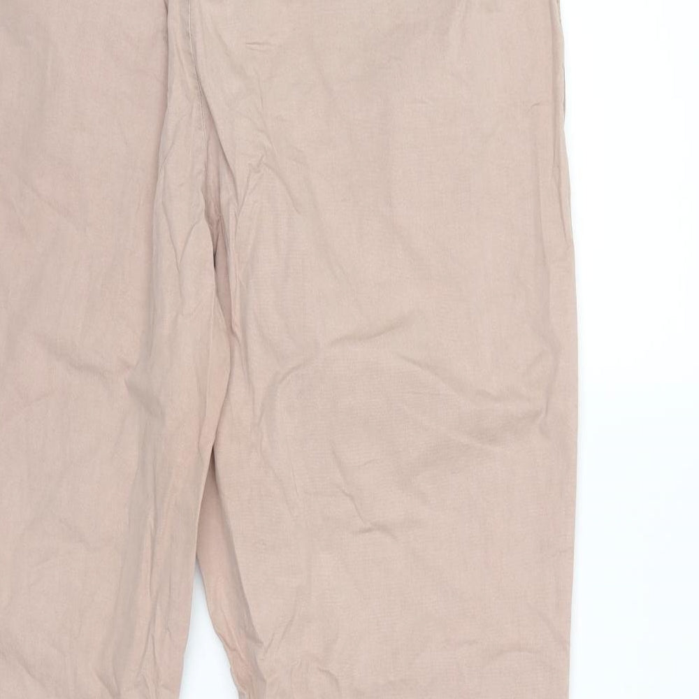 Marks and Spencer Womens Pink Cargo Trousers Size 18 L28 in