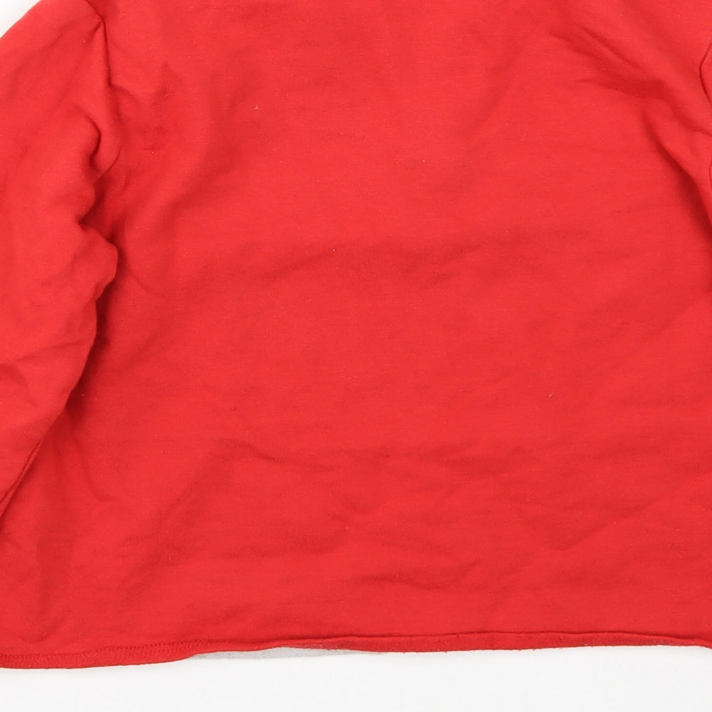 Active Girls Red Pullover Jumper Size 12 Years