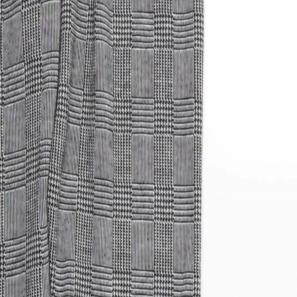 F&F Girls Black Houndstooth Jegging Trousers Size 11-12 Years