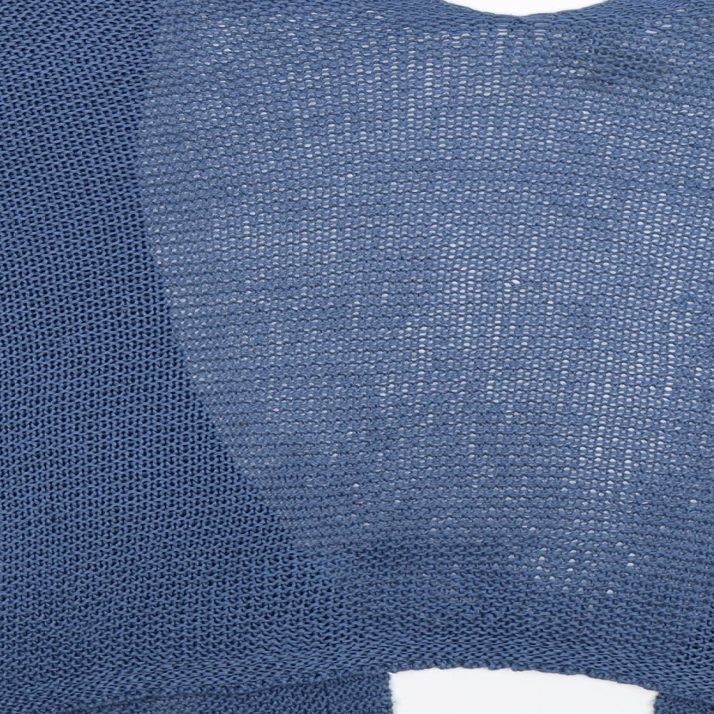 Amanti Womens Blue Knit Cardigan Jumper Size M - Oversized