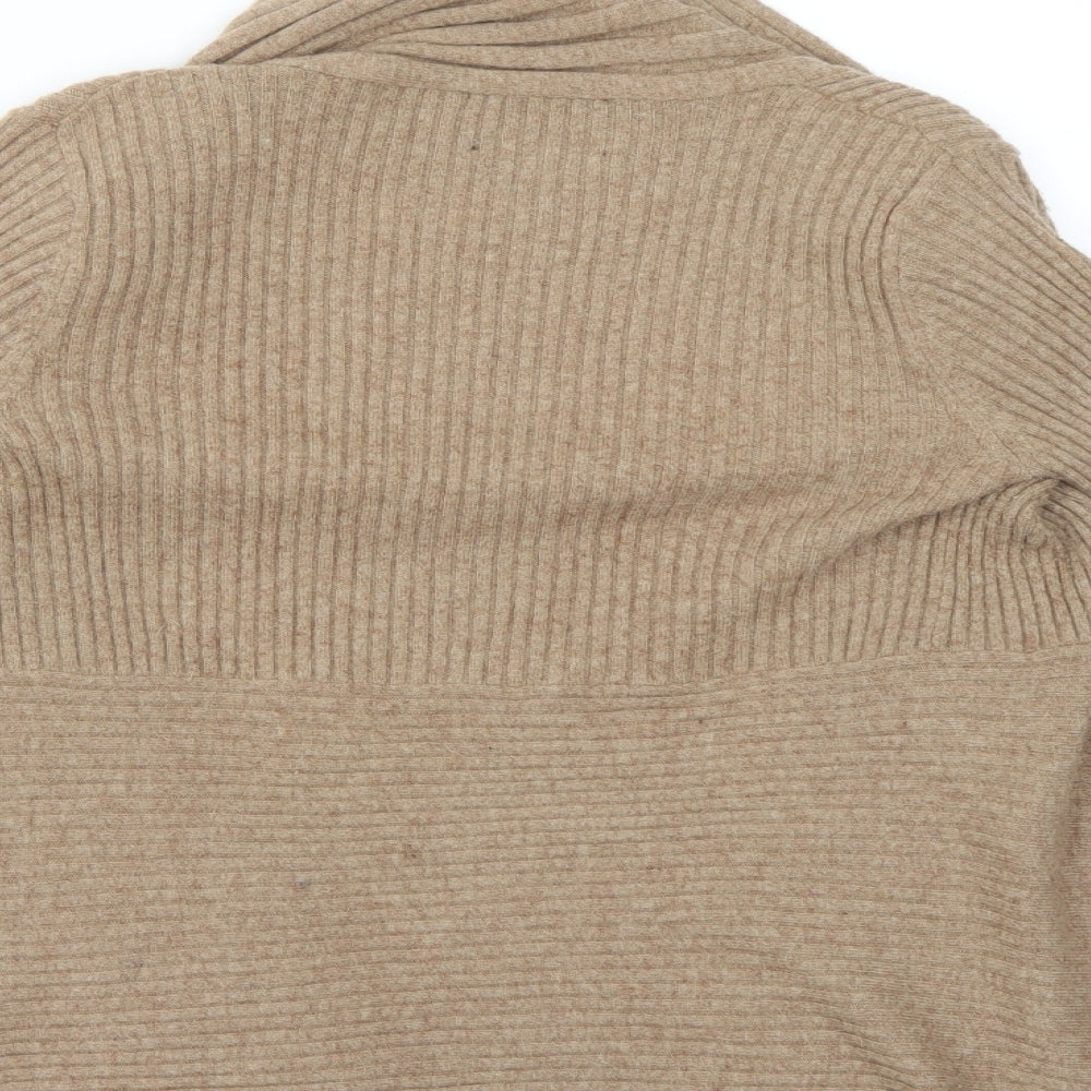 Cynthia Rowley Womens Brown Cardigan Jumper Size S