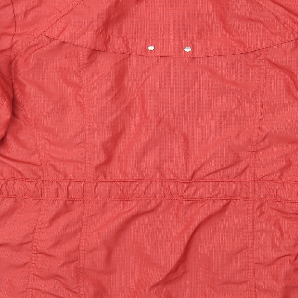 EWM Womens Red Check Jacket Coat Size 18