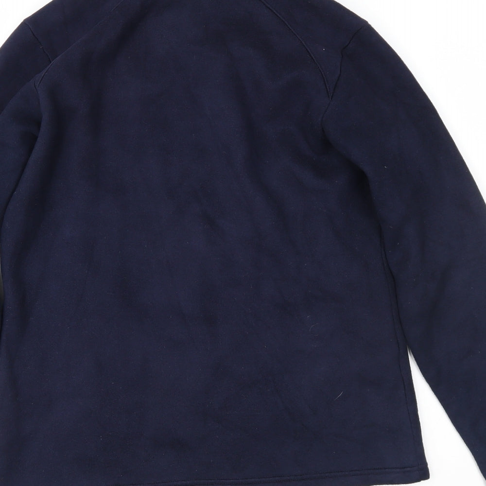 U.S. Athletic Womens Blue Fleece Jacket Size 10