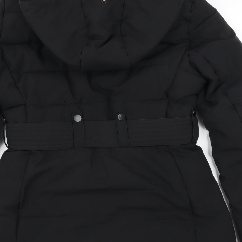 Mochy Womens Black Puffer Jacket Coat Size 10