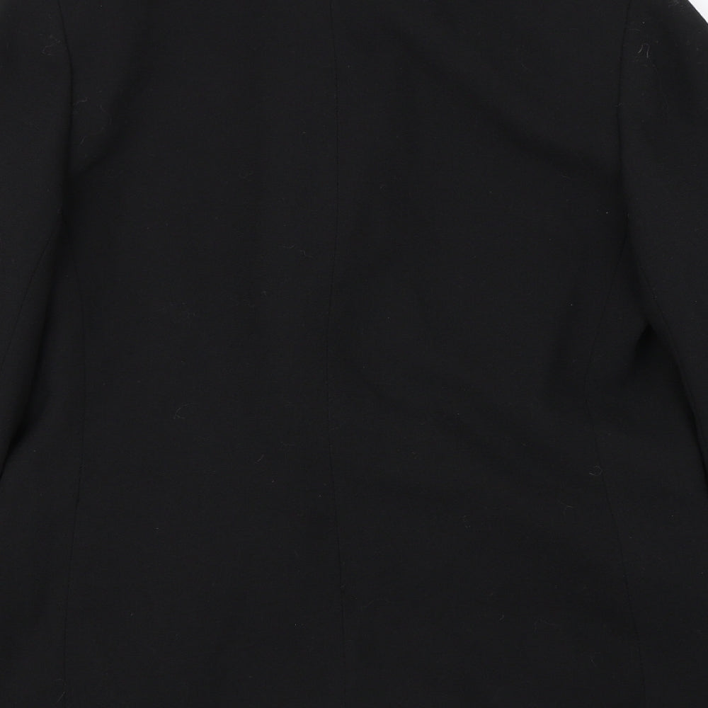 Preworn Womens Black Jacket Blazer Size 12