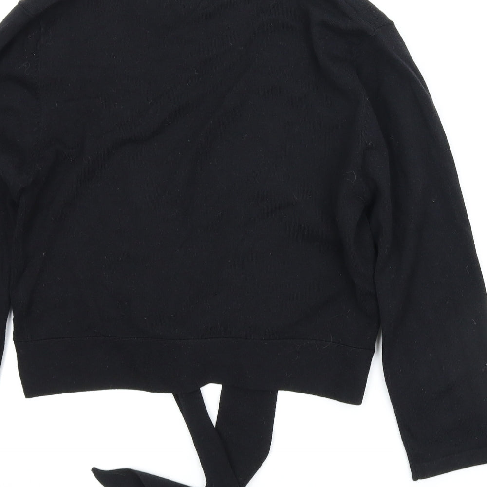 Basix Womens Black Cardigan Jumper Size 10