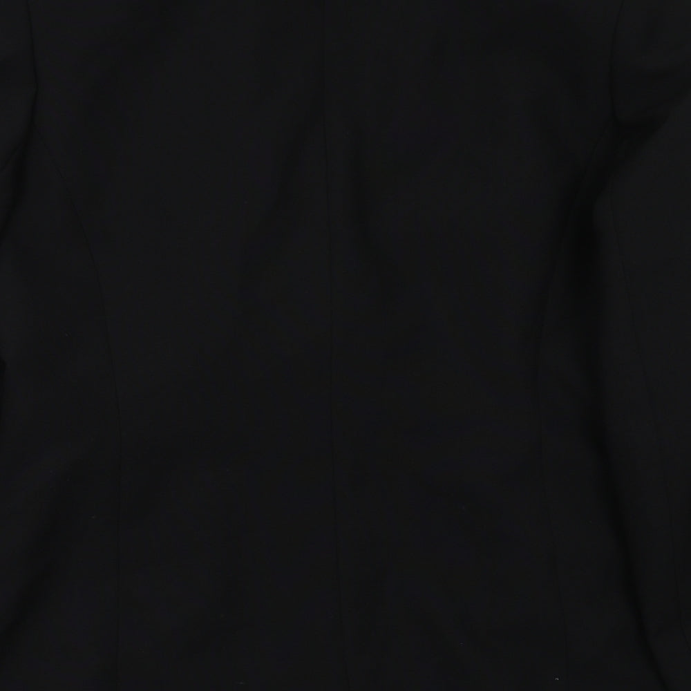 AMARANTO Womens Black Jacket Blazer Size 14