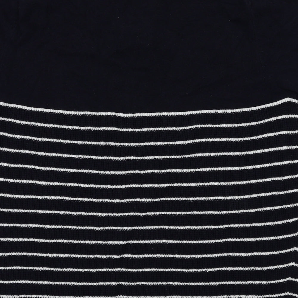 2nd Chapter Mens Blue Striped T-Shirt Size S