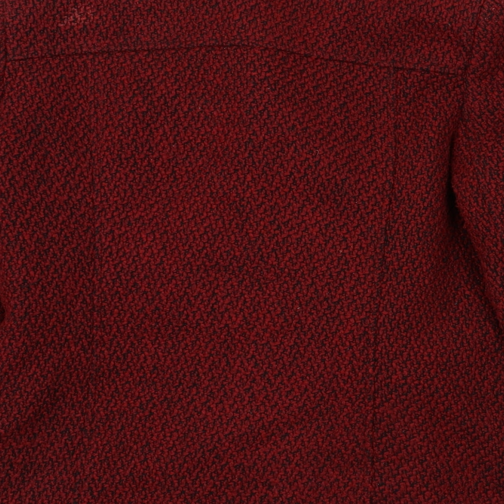Monaco Womens Red Jacket Coat Size 12
