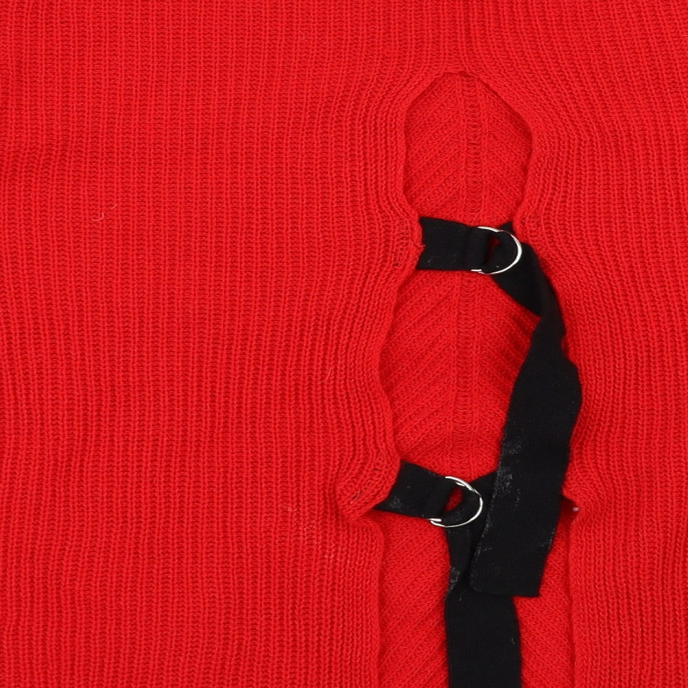 Primark Womens Red Pullover Jumper Size 12