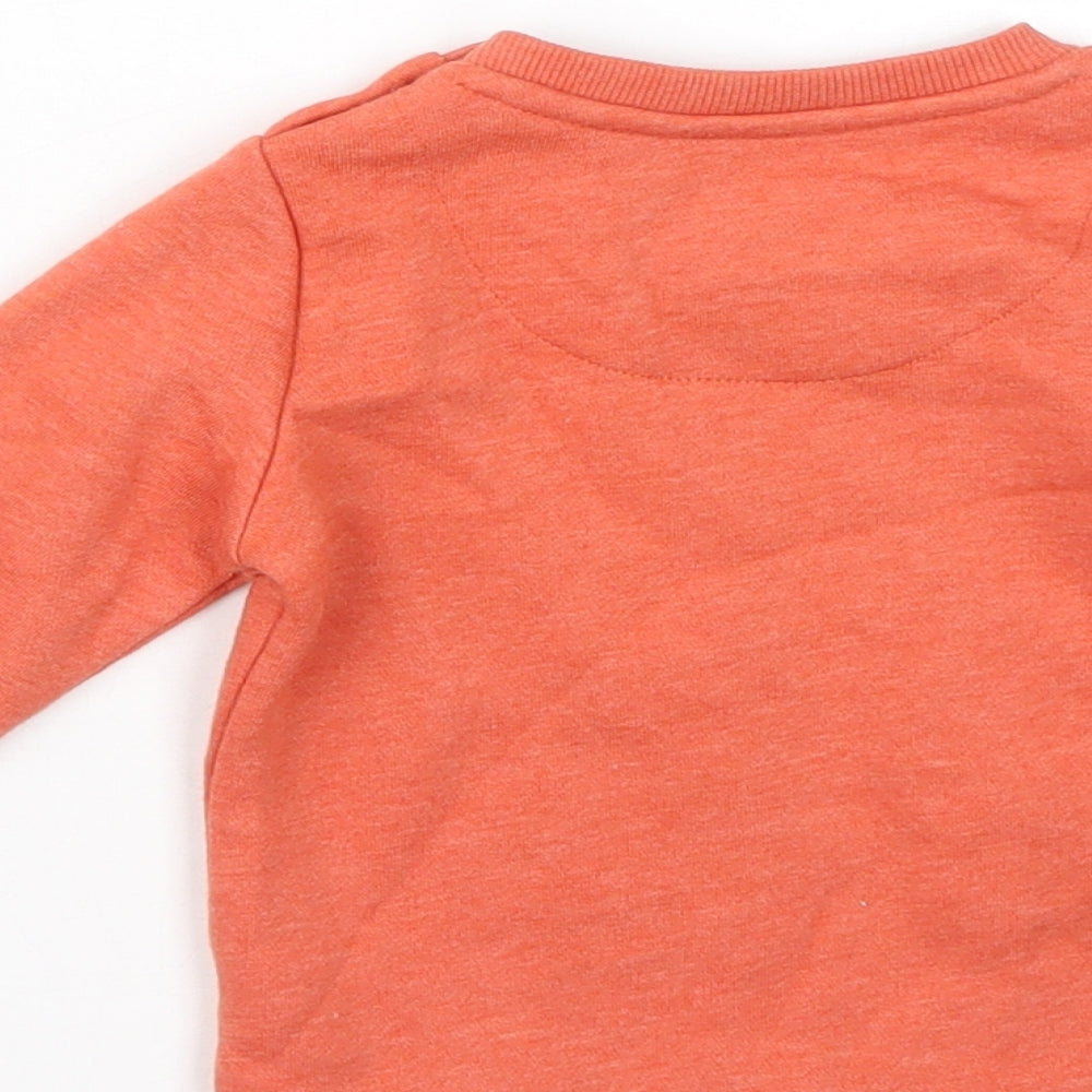 fred & flo Baby Orange Pullover Jumper Size 6-9 Months