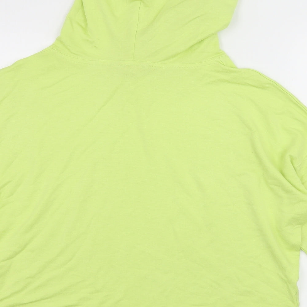 New Look Womens Green Pullover Hoodie Size S