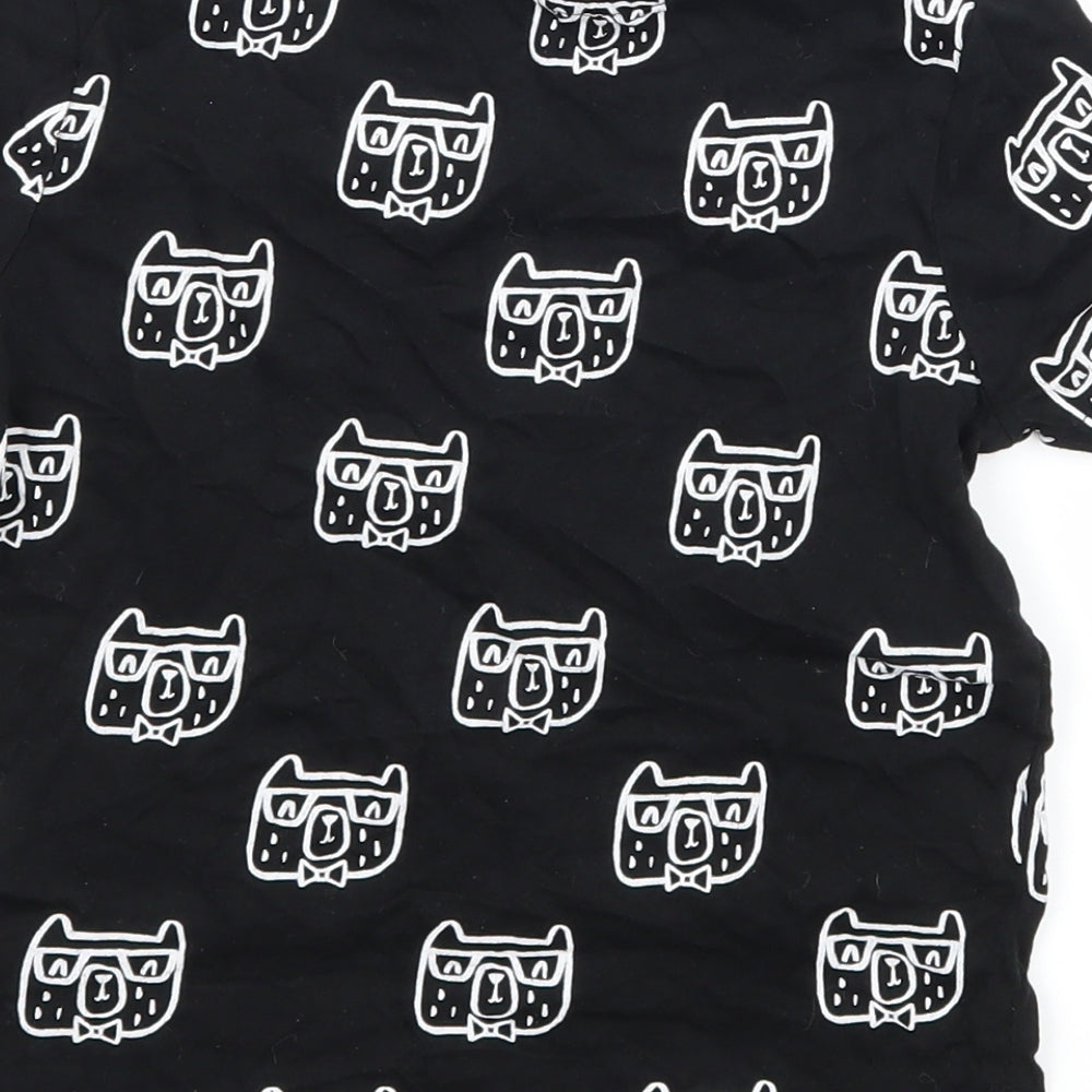 George Boys Black Geometric Jersey Basic T-Shirt Size 2-3 Years - Hipster Dog
