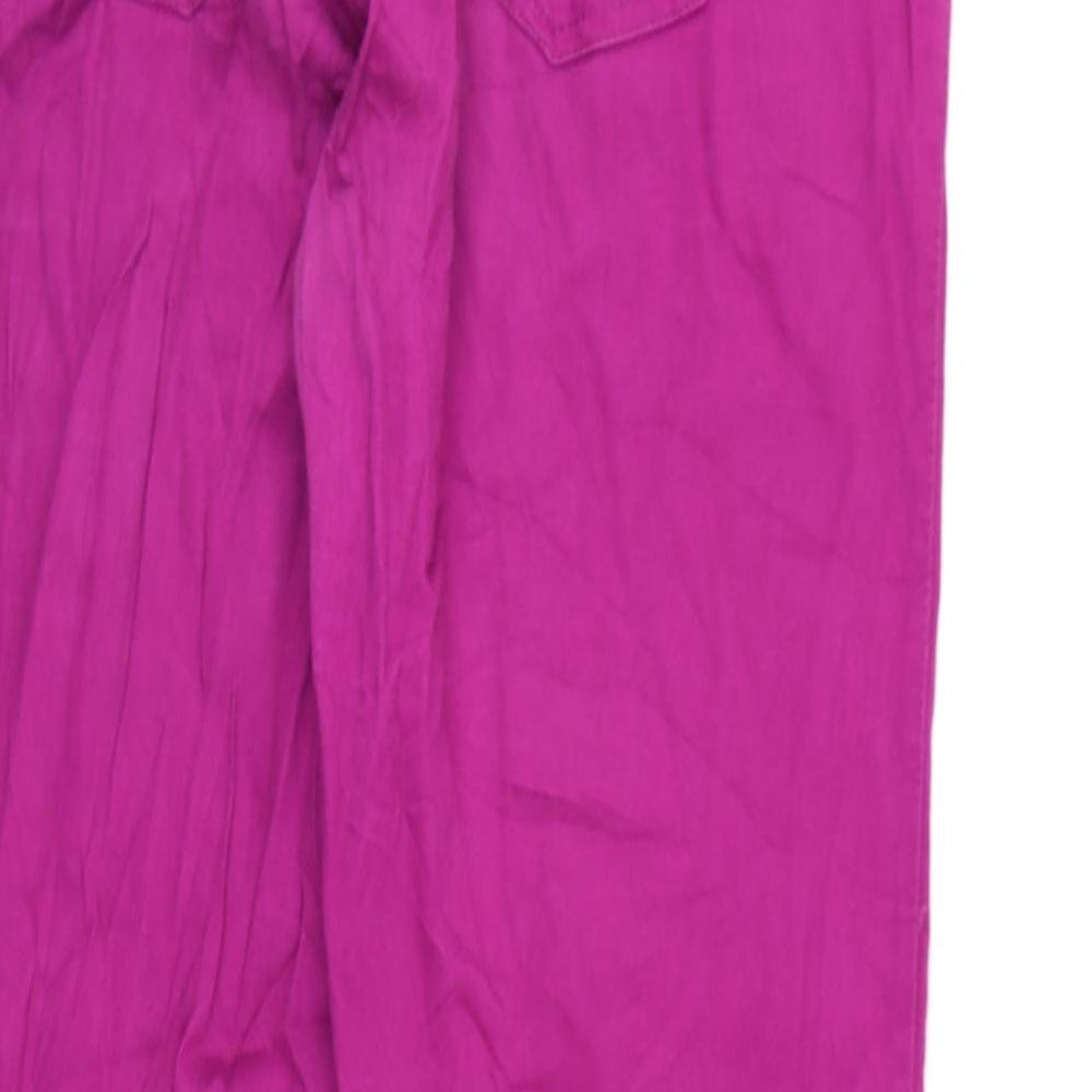 Janina Womens Purple Trousers Size 14 L30 in