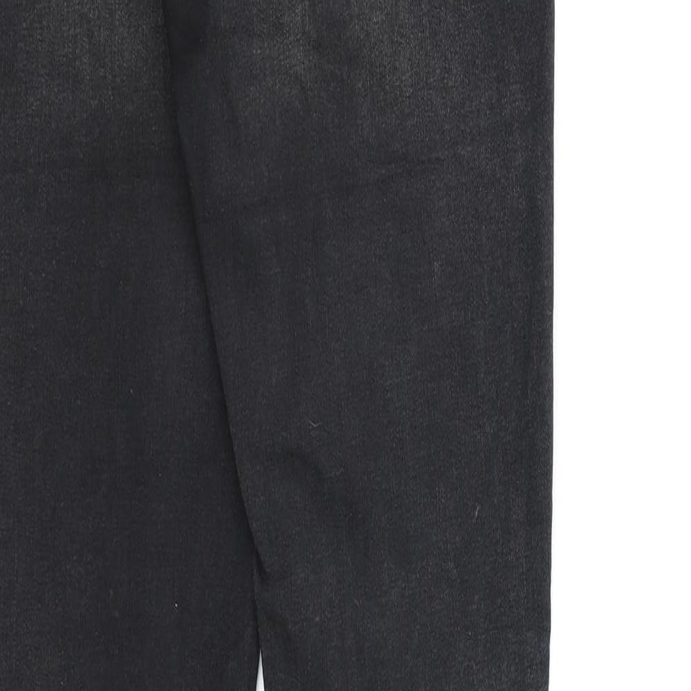 Bershka Womens Black Denim Skinny Jeans Size 8 L28 in
