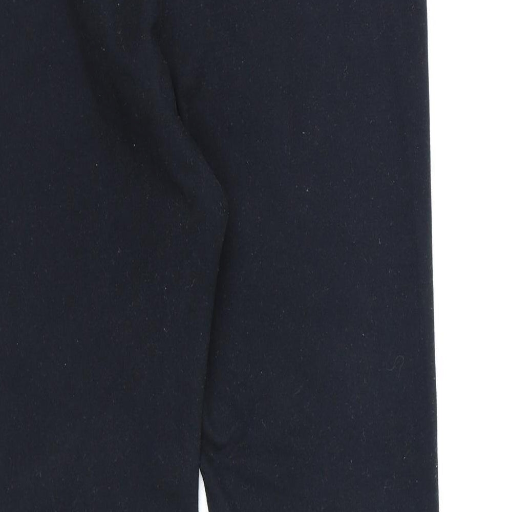 Preworn Womens Black Cropped Leggings L19 in