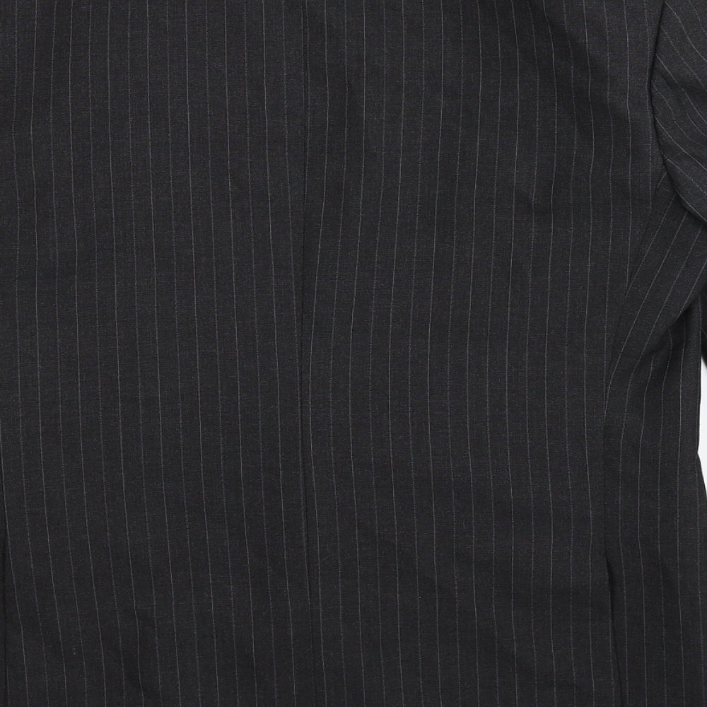 House of Fraser Mens Black Striped Jacket Suit Jacket Size 40