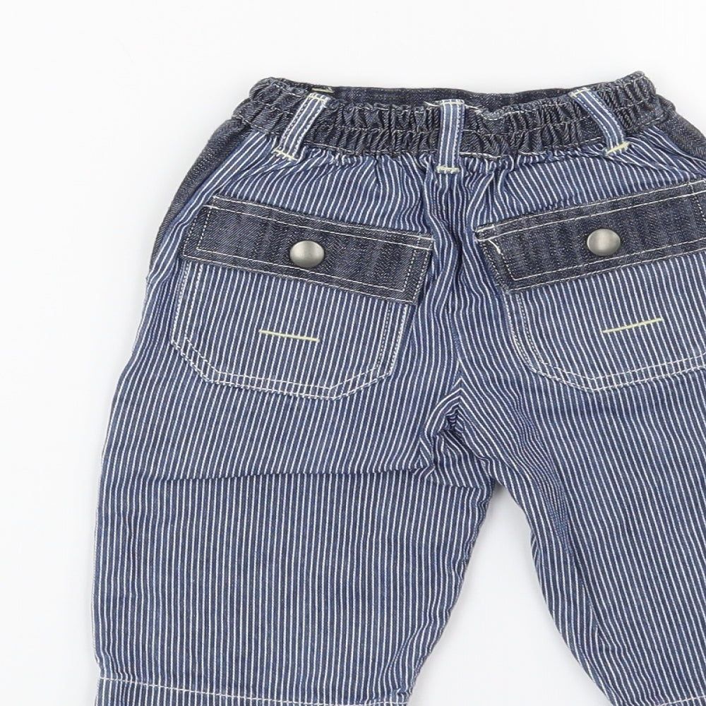 Mothercare Boys Blue Cargo Jeans Size 3-6 Months
